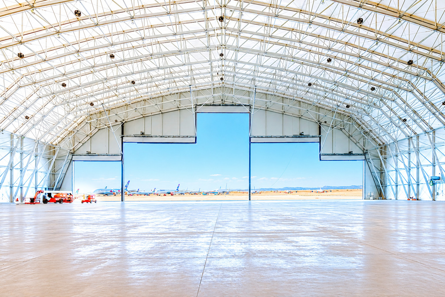 NUBIA airport hangar